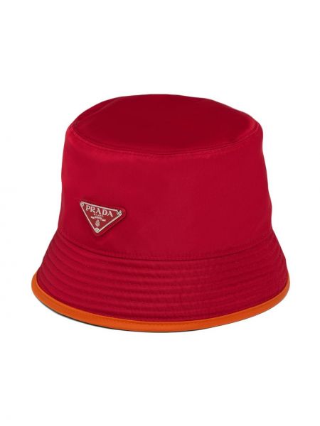 Abpusēji cepure neilona Prada sarkans
