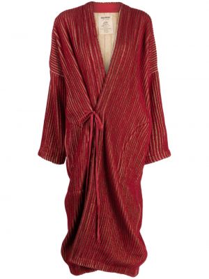 Палто с v-образно деколте Uma Wang червено