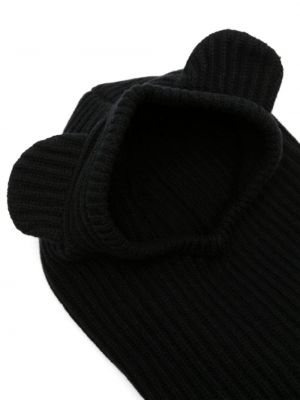 Pletený čepice Moschino černý