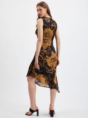 Saténové saténové šaty Orsay