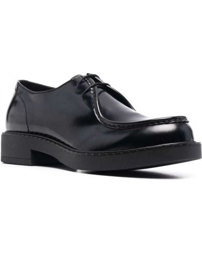 Zapatos derby con tacón Prada negro