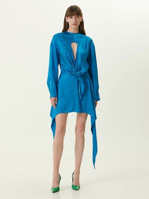 Платье мини The Attico синее