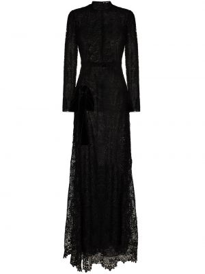 Vestido de noche de encaje Tom Ford negro