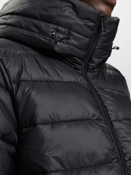 Стеганая куртка с капюшоном Esprit черная