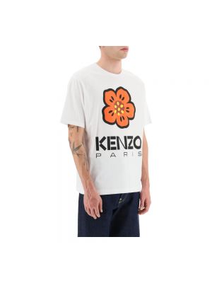Koszulka w kwiatki Kenzo biała