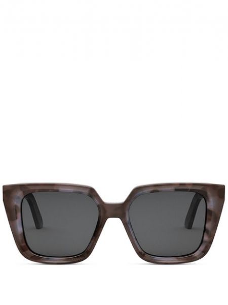 Очки солнцезащитные с геометрическим узором Dior коричневые