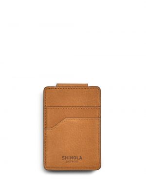 Brązowy portfel skórzany Shinola