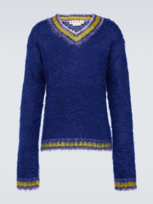 Džemper od mohera Marni plava