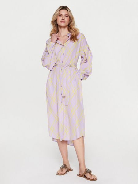 Платье-рубашка Silvian Heach фиолетовое
