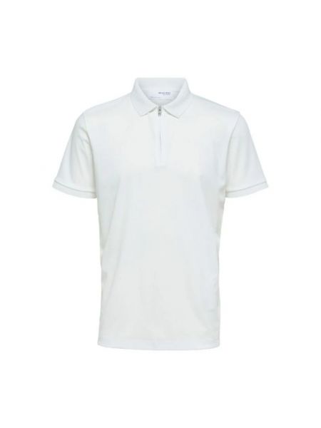 Poloshirt Selected Homme weiß