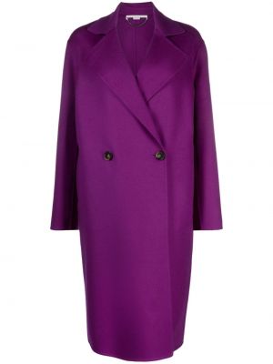 Manteau en laine Stella Mccartney violet