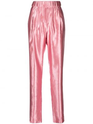 Proste spodnie Giorgio Armani różowe