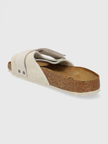 Sandale din piele Birkenstock alb