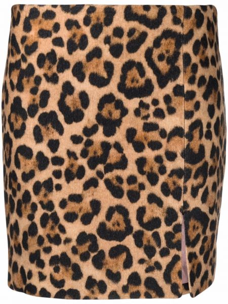 Falda leopardo Blumarine marrón