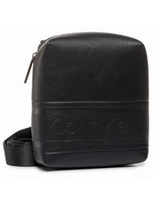 Pruhovaná taška přes rameno Calvin Klein černá