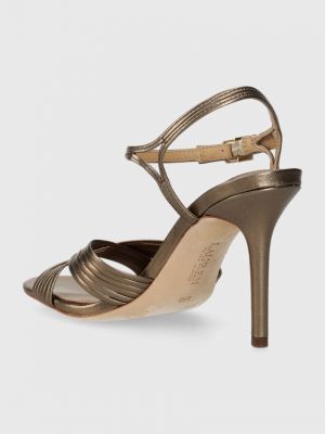 Kožené sandály Lauren Ralph Lauren zlaté