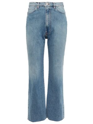 Jeansy z wysoką talią 3x1 N.y.c. niebieskie