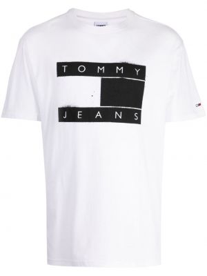 T-shirt con stampa Tommy Jeans bianco