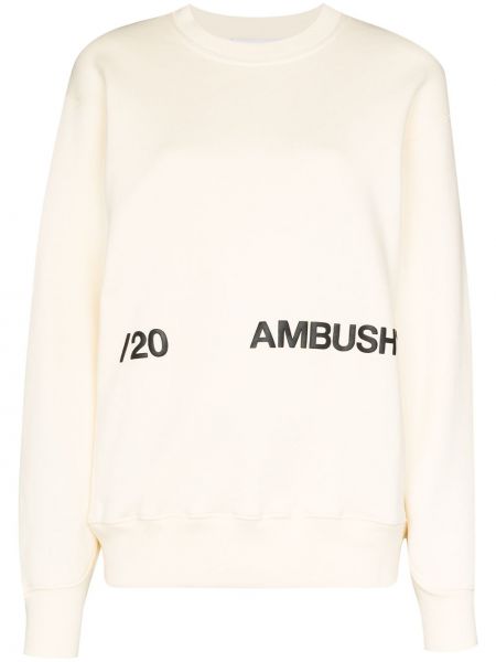Bluza bawełniana z nadrukiem Ambush biała
