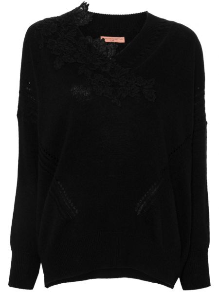 Kort sweater Ermanno Scervino sort