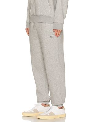 Pantalon de sport en polaire Calvin Klein gris