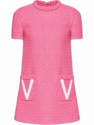 Tweed dress Valentino rosa