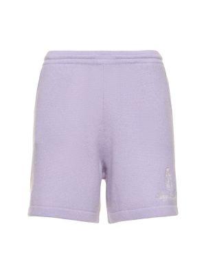 Pantalones cortos de cachemir Sporty & Rich violeta
