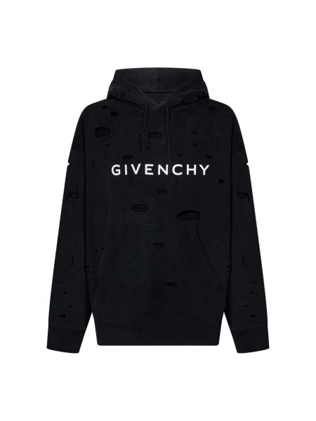 Czarna bluza z kapturem Givenchy