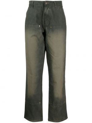 Bavlnené rovné nohavice Market sivá
