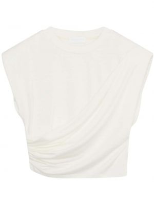 Crop top med drapering Simkhai vit