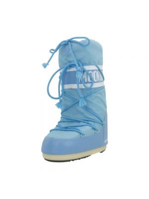 Nylonowe śniegowce Moon Boot niebieskie
