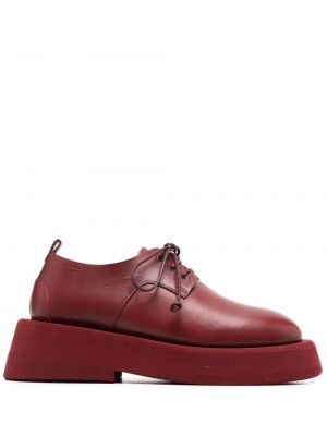 Chaussures oxford en cuir Marsèll rouge