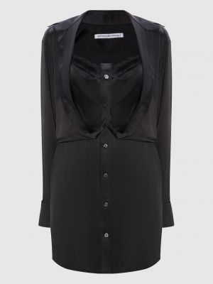 Чорна шовкова сукня-сорочка Alexander Wang
