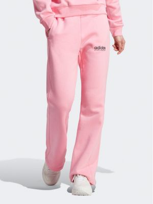 Pantaloni sport din fleece Adidas roz