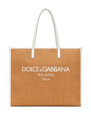 Pletena shopper torbica Dolce & Gabbana