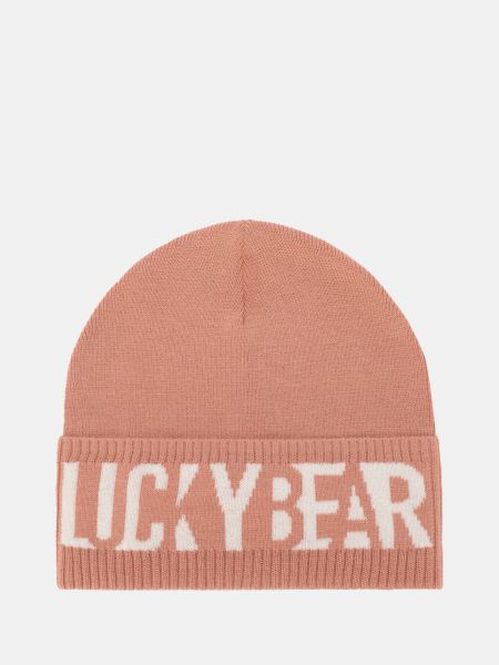 Шапка Lucky Bear розовая