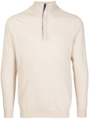Dzianinowy sweter z kaszmiru N.peal biały