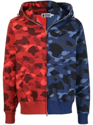 Hoodie A Bathing Ape® röd