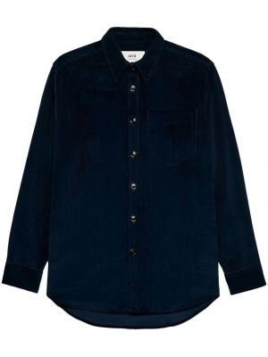 Klasisks krekls velveta Ami Paris zils