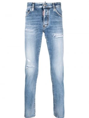 Straight fit džíny s oděrkami Dsquared2