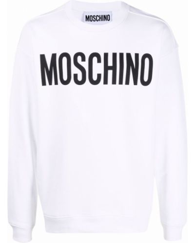 Trykt sweatshirt Moschino hvit