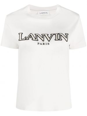 Tričko s výšivkou Lanvin šedé