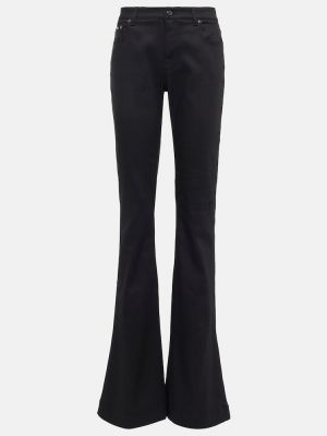Jeans bootcut taille basse Tom Ford noir
