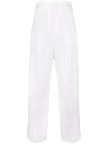 Pantalones de cintura alta bootcut Jacquemus blanco