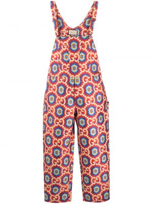 Overall mit print Gucci rot