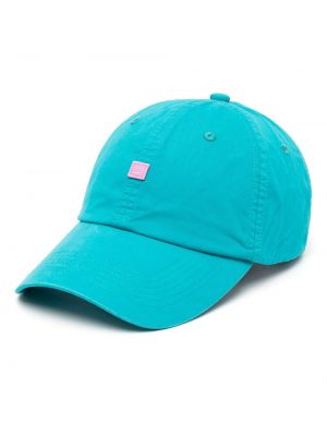 Памучна шапка с козирки Acne Studios синьо
