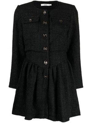 Mini-abito in tweed B+ab nero