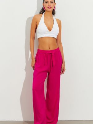 Pantaloni cu croială lejeră Cool & Sexy roz