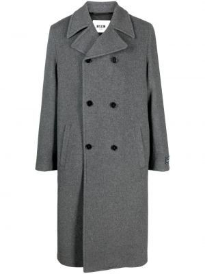 Плетено палто Msgm сиво