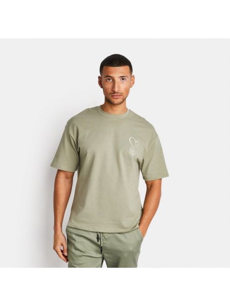 T-shirt en coton en jersey de motif coeur Project X Paris vert